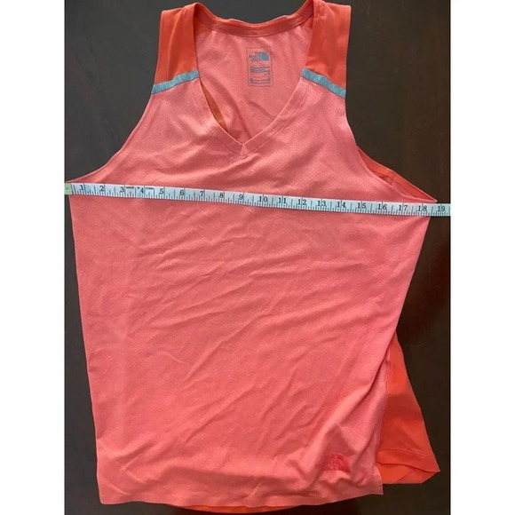 The North Face Large Flash Dry Mesh Racerback Tank in Coral & Gray - Picture 8 of 9